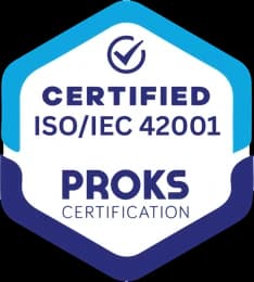 ISO/IEC 42001 certificate issued by PROKS Certification