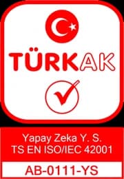 TÜRKAK accreditation AB-0111-YS, TS EN ISO/IEC 42001 artificial intelligence management system